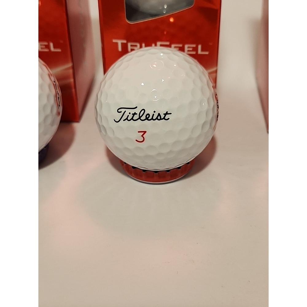 Titleist Trufeel Golf Balls White New In Box Full Set Of 4 Boxes - Picture 10 of 12